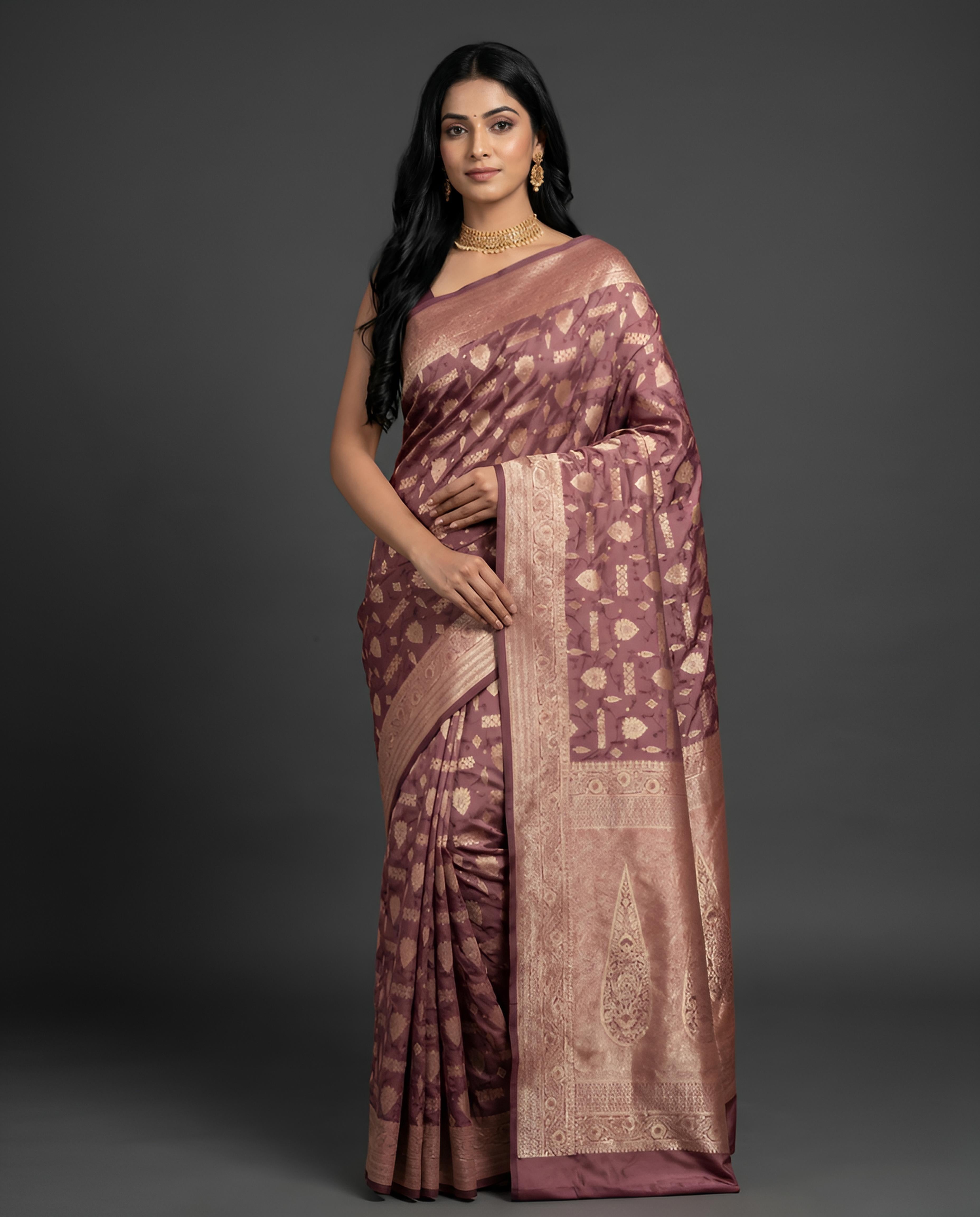 Red Banarasi Silk Saree