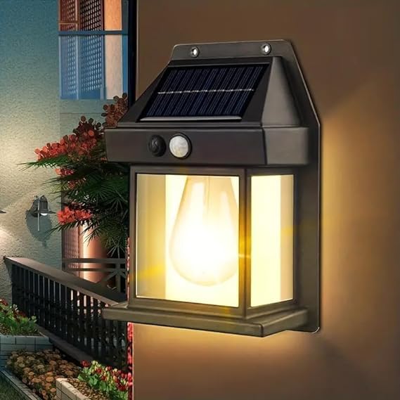 Solar Motion Sensor Night Light — Wireless Wall Lamp