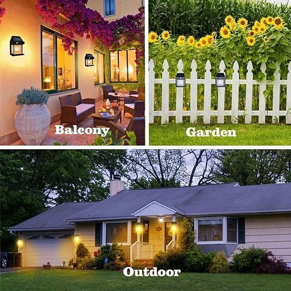 Solar Motion Sensor Night Light — Wireless Wall Lamp