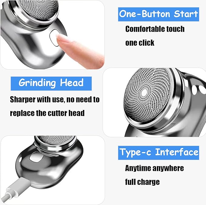 Mini Portable Electric Shaver for Men — Pocket Size Razor