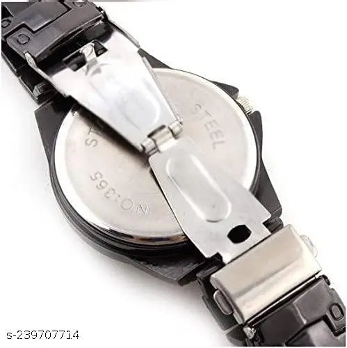 Bold Luxury Analog Watch – Men's Black Edition