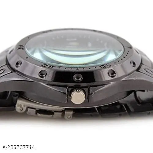 Bold Luxury Analog Watch – Men's Black Edition