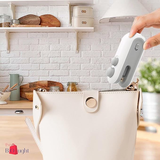 2-in-1 Mini Bag Sealer — USB Rechargeable Heat Sealing & Cutting Tool