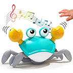 Crawling Crab Baby Toy with Music, LED Lights & Rechargeable Battery
