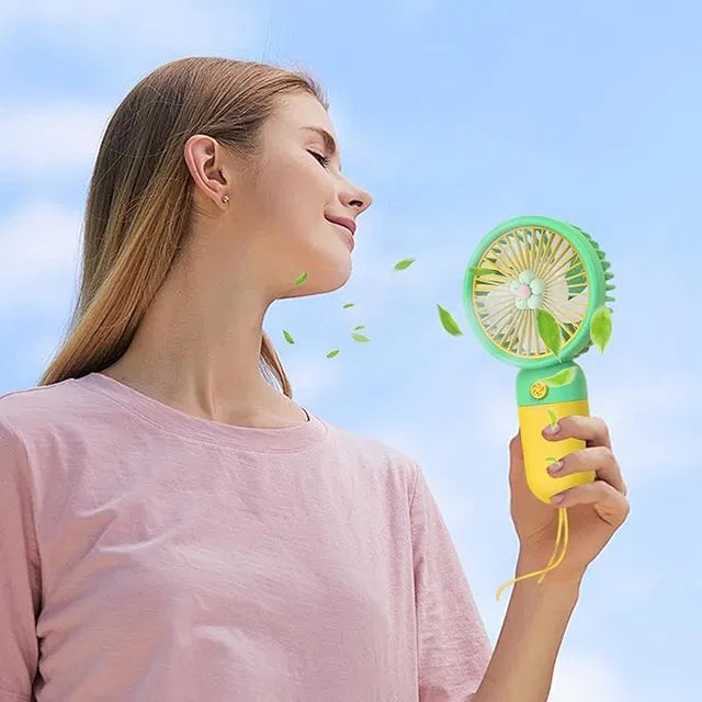Portable Handheld Fan — Ultra Quiet Rechargeable Mini Fan