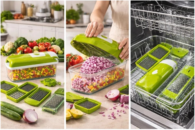 12-in-1 Multi-Purpose Vegetable & Fruit Chopper and Slicer Set