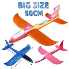 33cm Flash Glider Foam Plane — LED Throwing Aeroplane Toy