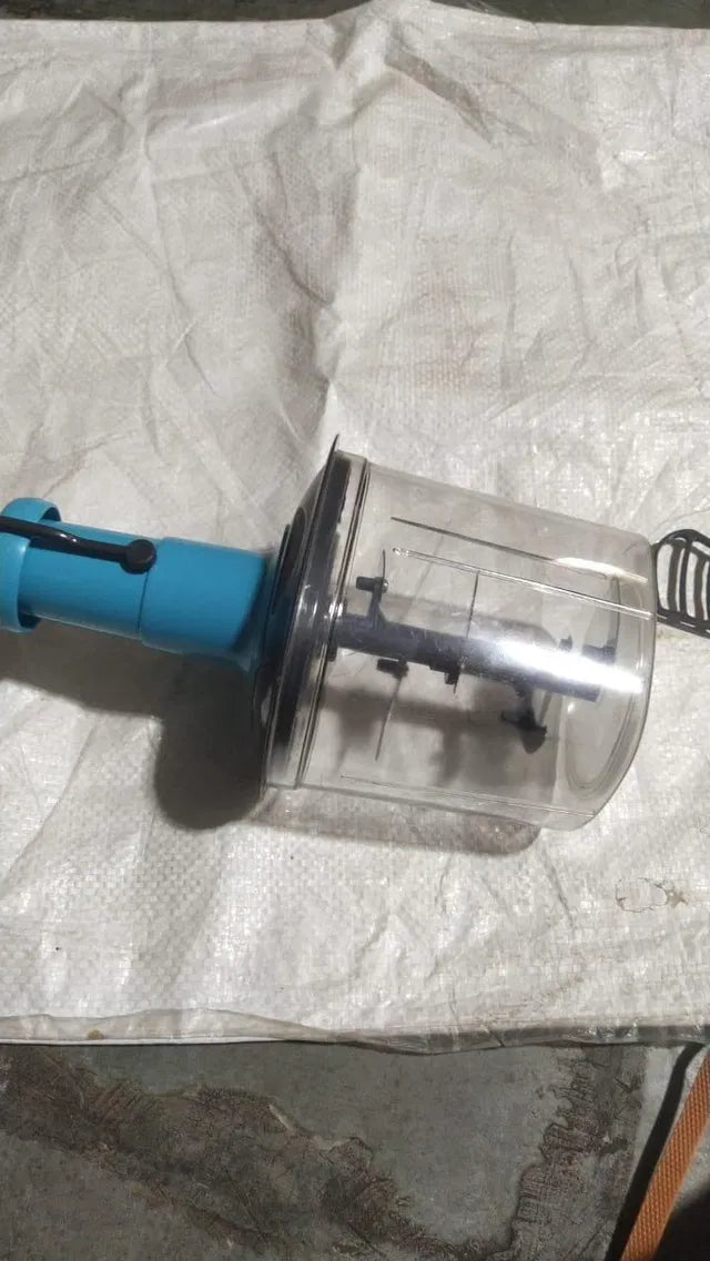 Multi-Functional Manual Vegetable Chopper with Stainless Steel Blades