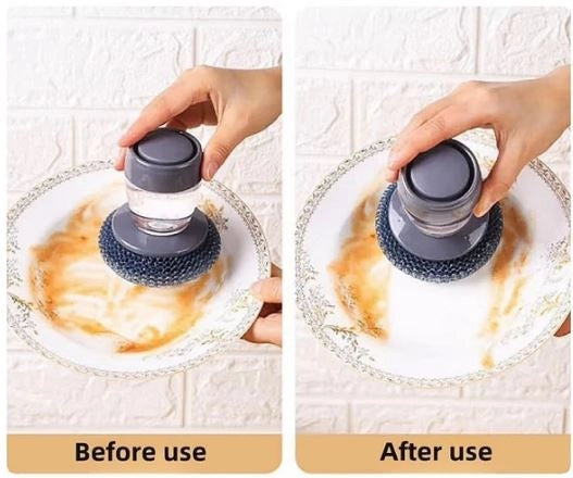 2-in-1 Soap Dispensing Dish Brush (Pack of 2)