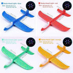 33cm Flash Glider Foam Plane — LED Throwing Aeroplane Toy